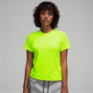 Lululemon Athletica Highlight Yellow Lightweight Cinch Hiking Tee